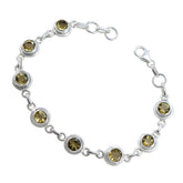 Emilia Yellow Links Bracelet for Her with Gemstones